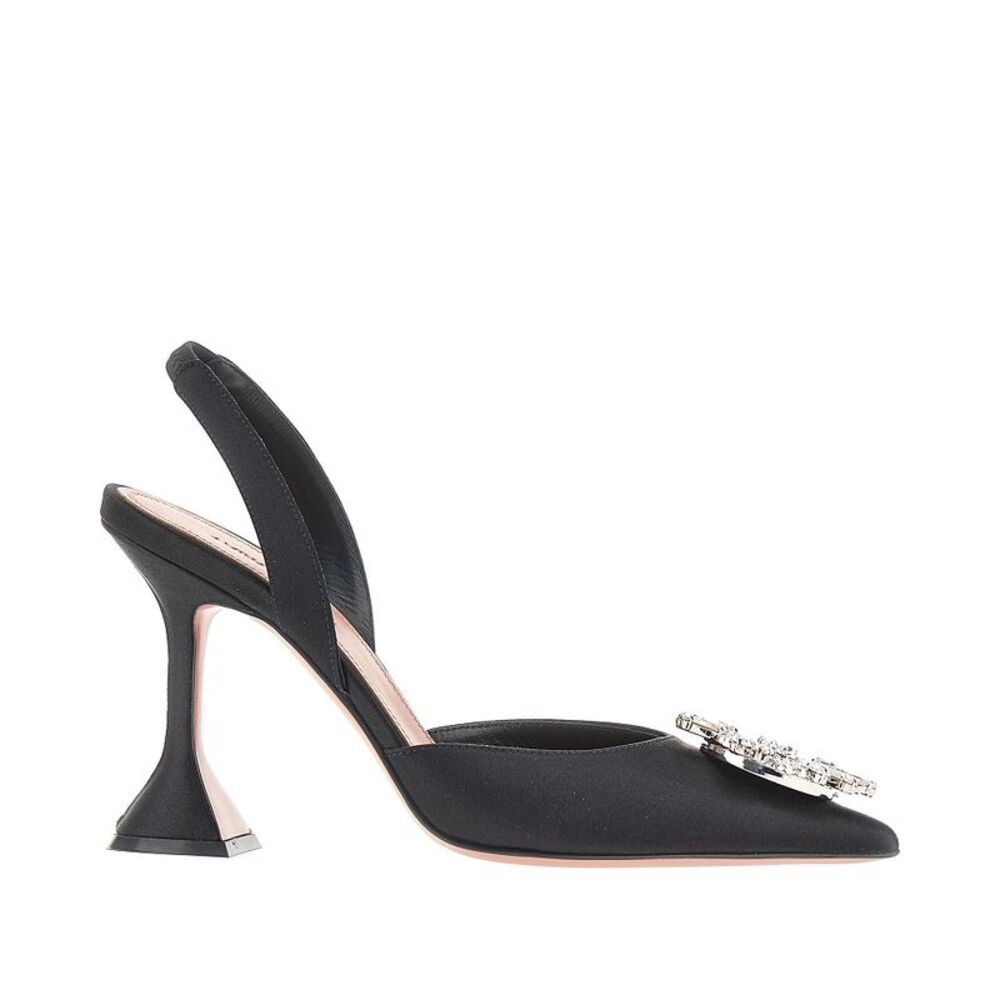 Amina Muaddi Women 'Begum Sling' Satin Slingback Pumps